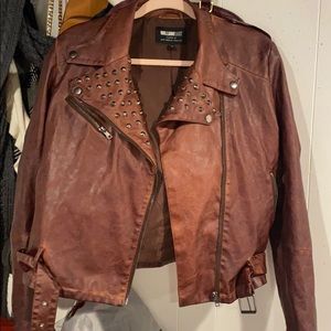 An authentic leather jacket